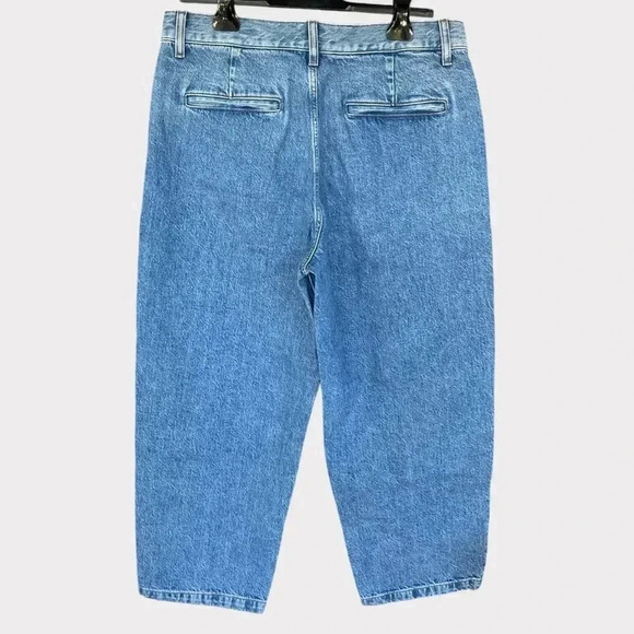 Edwin Women's Small Mom Maiia Wide Leg Trouser Adjustable Waist Jeans Denim - Picture 6 of 8